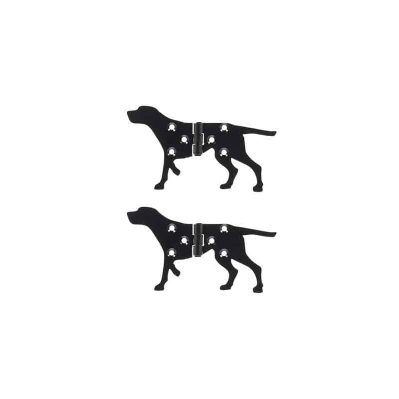 Esschert Design Black Metal Dog Hinges - Right Door
