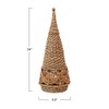Creative Co-Op Hand-Woven Wicker Cone, Natural Decorative Tree