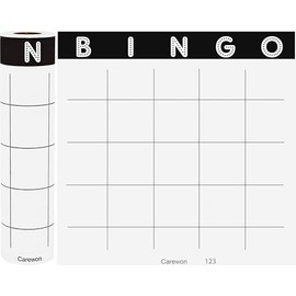 Carewon 100 Blank Bingo Cards - Large 9x9 Grid, Disposable Paper Bingo Sheets for Classroom, Parties & Events