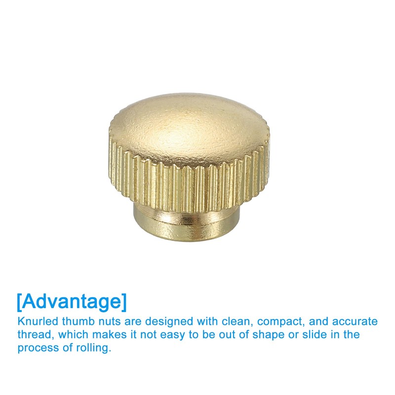 QUARKZMAN Knurled Thumb Nuts, Pack of 6 M5 x D12