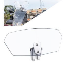 HENGTUAOTO Motorcycle Screen Spoiler Air Deflector Windshield Adjustable Transparent