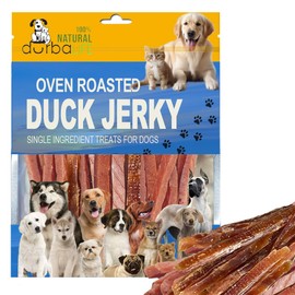 Duck Jerky Dogs Chewy Training Treats Food | Oven Roasted Snacks | Easy Chew & Digest (3.1oz, Duck Shredded Long Strips)