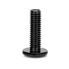 30pcs M8x20mm x1.25mm Flat Round Head Hex Socket Cap Screws Bolts, 304 Stainless Steel 18-8, Furniture Bolts Full Thread, Black Oxide Finish (M8x20mm)