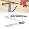Digital Angle Ruler 200mm 0 to 360 Degree Stainless Steel