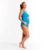 Splash About Women's Maternity Swimming Costume-Asymmetric Peacock Blue, Size 14