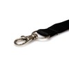 Lanyard with Card Holder, Black Double Sided for Two Badges,