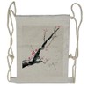 Ambesonne Flower Drawstring Backpack, Cherry Sakura Tree, Sackpack Bag
