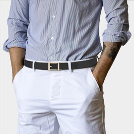 CHAOREN Leather Ratchet Belt Men - Mens Belts Casual Accessories for Every Occasion (35mm)