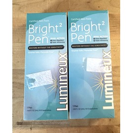 Lumineux Bright2 Teeth Whitening Pen-Dual Action-Whitens Teeth. (2 Pens)