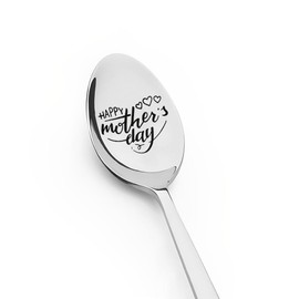 Happy Mother's Day Spoon Gifts for Mum Mom Birthday Gift for Mothers Mum Mothers Day Gifts for Nana Granddma Retirement Present for Aunt Auntie Keepsake Gifts for Mum Coffee Tea Spoon