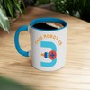 Tasse in Premium-Qualität, Blau – This Robot is 3 Celebration