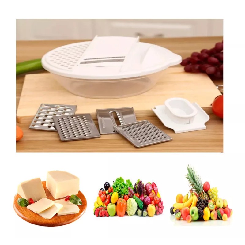 Round Combination Cortador Rebanador Bowl Multifuncional Verduras Queso Frutas