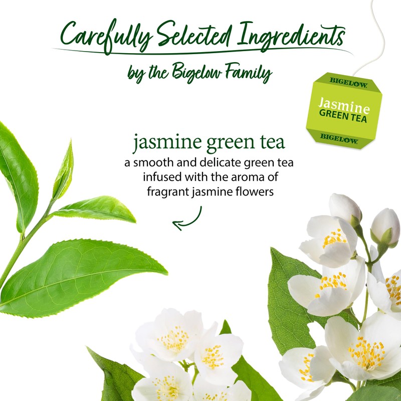 Bigelow Jasmine Green Tea, 20 Bags, All Natural, 0.91 Ounces