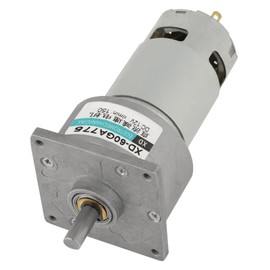 DC12V / 24V 35W Mini DC Gear Motor Metal Speed Adjustable Large Torque Motor CW/CCW (12V 150rpm)