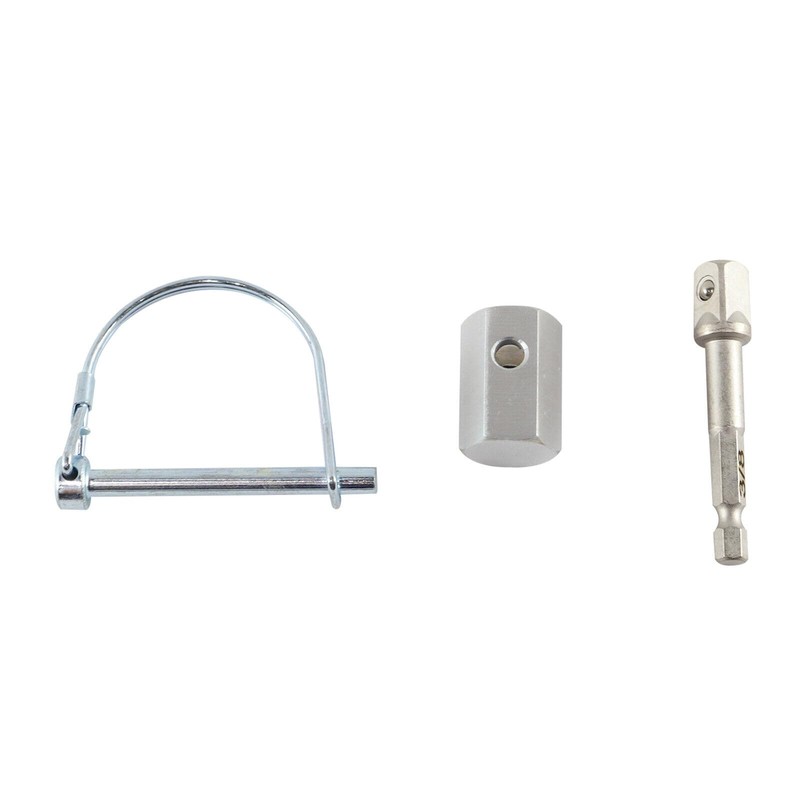 telfair Top Wind Trailer Jack Crank Cordless Drill Adapter with