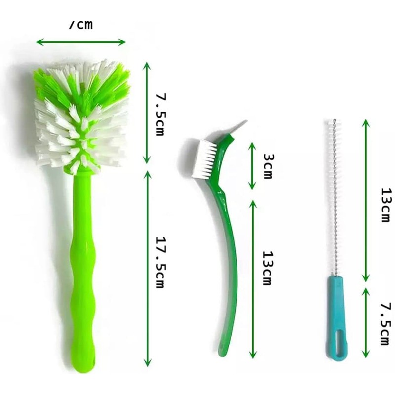 Set of 3 Cleaning Brushes for Thermomix TM6, TM5, TM31,