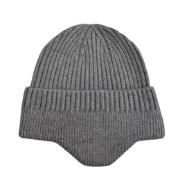 LLmoway Beanie Hats Warm Stocking Caps Knit Cuffed Hat Earflap Beanie Men Women Winter Fishing Snowboarding Accessories Grey