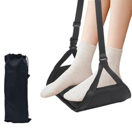 CLSSLVVBN Inflatable Foot Rest For Airplane And Desk Soft Anti Swelling Comfort Car Cloth Long Haul Flights Essentials Kit Office, A