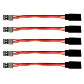 Apex RC Products 3" / 75mm JR Style Servo Extension - 5 Pack #1002