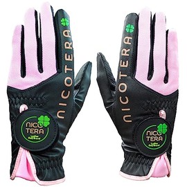 LEZAX NTGL-3655 Nicotera Women's Ambidextrous Black Medium Golf Glove