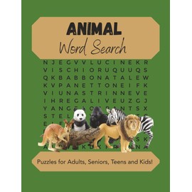 Animal Word Search Puzzle Book: Word Find with Easy to Read Large Print about Mammals, Reptiles, Fish, Insects and More | 8.5 x 11", 110 pages | 50+ ... Holidays, Free Time and Waiting Rooms