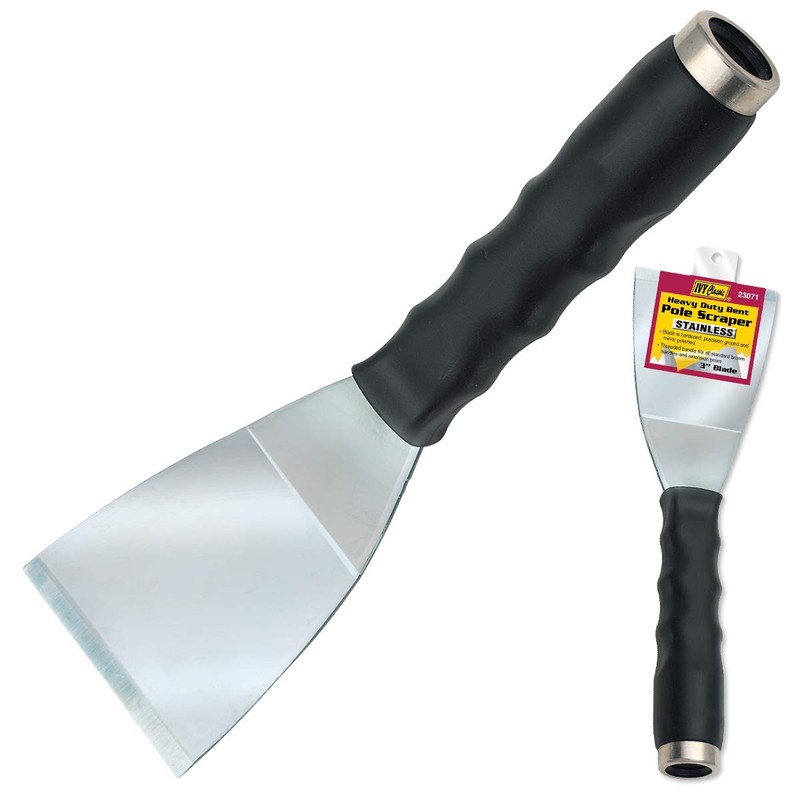 IVY Classic 23071 3" Bent Pole Scraper with Stainless Steel