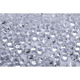 Angzhia 2000 pcs/Pack Wedding Table Scatter Confetti Crystals Acrylic Diamonds 8 mm Rhinestones for Wedding, Bridal Shower, Vase Beads Decorations (8mm, Transparent)
