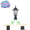 WISBEAM Outdoor Post Light, Pole Lantern, E26 Base 60W Max,