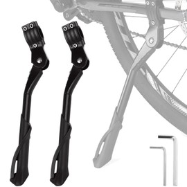 DAJAVE 2 Pack Adjustable Bike Kickstand Heavy Duty Bicycle Stand Kick Universal Bike Stand Kick Fits for 24-29 Inches Mountain Bike,Road Bike and Folding Bike
