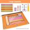 Sooez Pencil Pouch for 3 Ring Binder, 2 Pack Binder