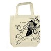 100% Cotton Reusable Beige Bag Tintin Cowboy 48x42x12cm (04287)
