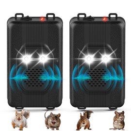 2 Pack Ultrasonic Rodent Repellent for Car Engines,Battery Powered Car Rodent Repellent Under Hood,Mice Mouse Deterrent for Cars Keeping Rodents Out of Car Garage Warehouse