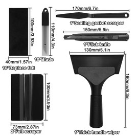 FAELNK Foiling Tool Set, Squeegee Set for Tinting Film, Car Film Set, Car Vinyl Tool Kit, Car Film Set for Wrapping Film, Window Film, Wallpaper