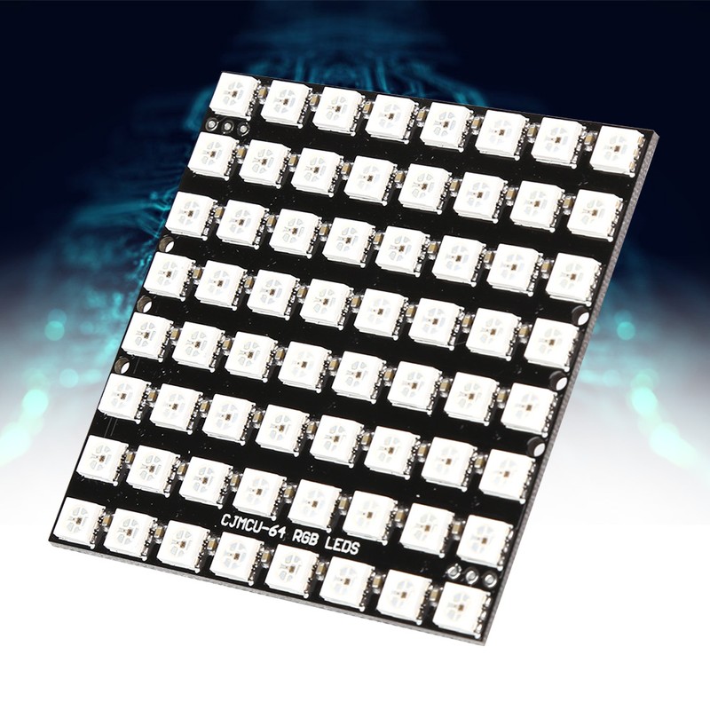 64Digit LED Development Board with Built In Full Color Driver