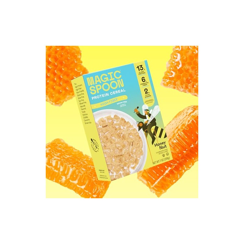 Magic Spoon High Fiber Cereal - Plant-Based High Protein Cereals