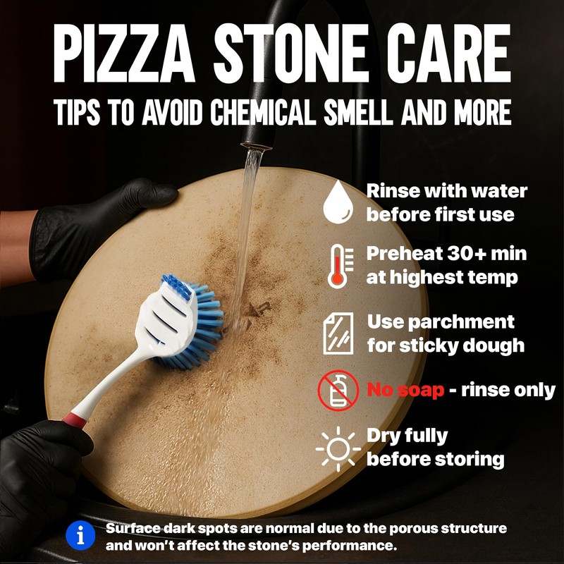 KitchenStar 16-inch Pizza Stone for Oven and BBQ Grill with