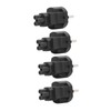 4PCS 2 Slot Plug to IEC320 C5 Power Adapter Professional