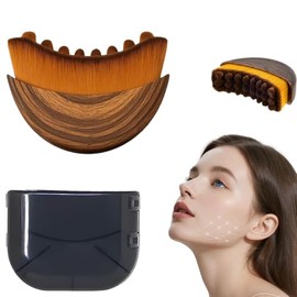 Lymphatic Contour Face Brush,Dry Lymphatic Contour Face Brush Soft Set,Lymphatic Drainage Massager for Face,Chin & Neck Relaxation,Portable Beauty Tool with Travel Case. Style B