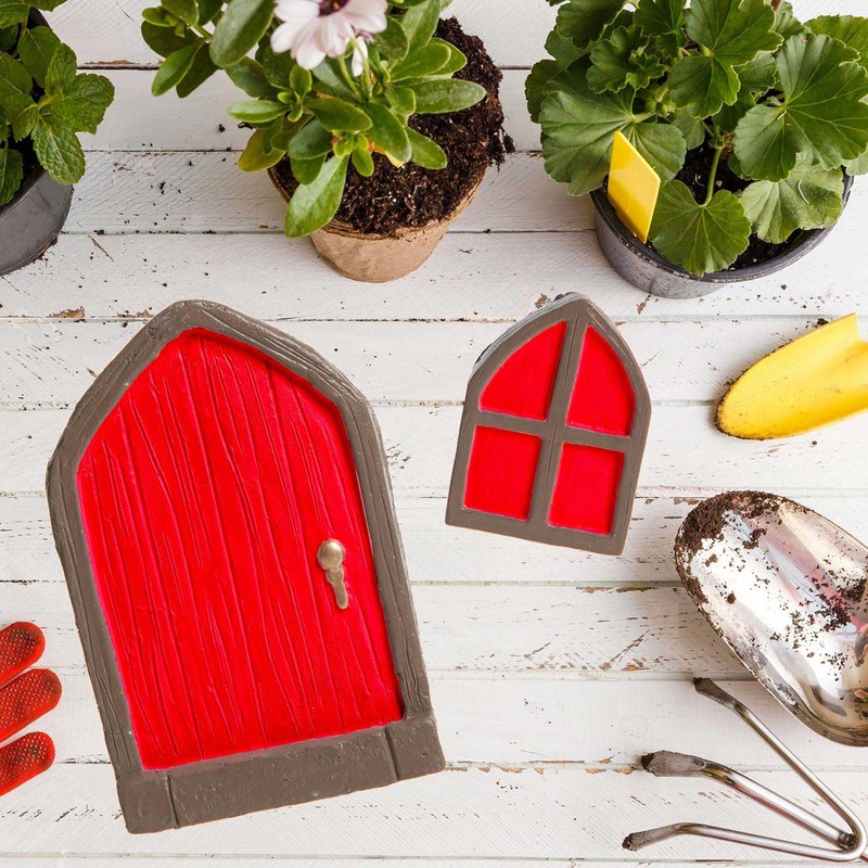 VFM - Fairy Sized Red Door & Window - Magical