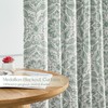 OVZME Sage Green Medallion Blackout Curtains for Bedroom 63 Inch