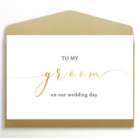 Spercy to My Groom on Our Wedding Day Card, Wedding Card to Groom, to Husband on Our Wedding Day Card