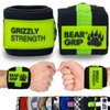 BEAR GRIP - Premium Heavy Duty Weightlifting Wrist Wraps Bodybuilding