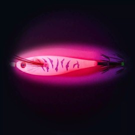 Mr.Musurok Pink Lady Luminous Squid Hook Deep Sea Glow Underwater Catch Fishing Lure NEW
