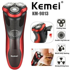 kemei Men's Razor Rotary Waterproof Electric Shaver Pop-Up Trimmer Wet Dry Cordless US
