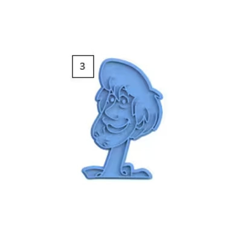 Scooby Dog Cookie Cutter & Stamp