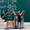 OVBOVA Guitar Pen Holder Metal Pencil Holder Creative Desktop Accessories