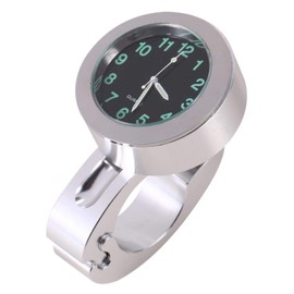 Motorcycle Handlebar Watch, Motorcycle Bicycle Watch Universal Waterproof Handlebar Mount Watch Glow Watch Handlebar Thermometer Motorcycle Clock Handlebar Watch for Motorcycles, Electric Vehicles