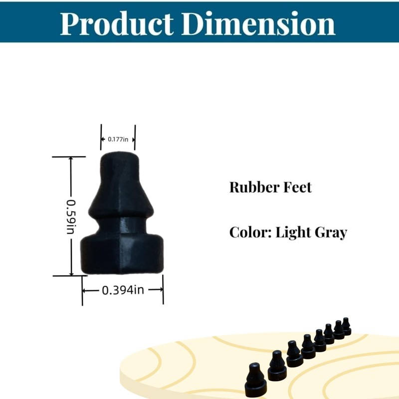 Holiket Replaceable Rubber Feet for Slow Cooker, Prevent Scratches and