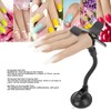 Nail Practice Hand Soft Silicone Mannequin Hand with Adjustable Clamp