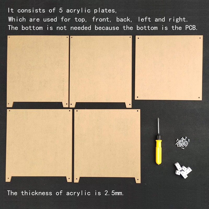 iCubeSmart 3D LED Cube Housing Transparent Acrylic Only Applies to